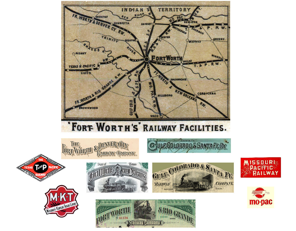 Fort Worth Becomes Major Railroad Hub by 1889
