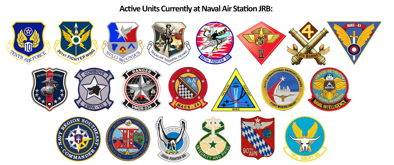 Active Units at Naval Air Station Joint Reserve Base Fort Worth