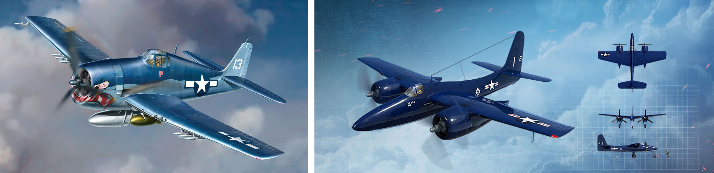 Grumman F6F Hellcat and F7F Tigercat Fort Worth