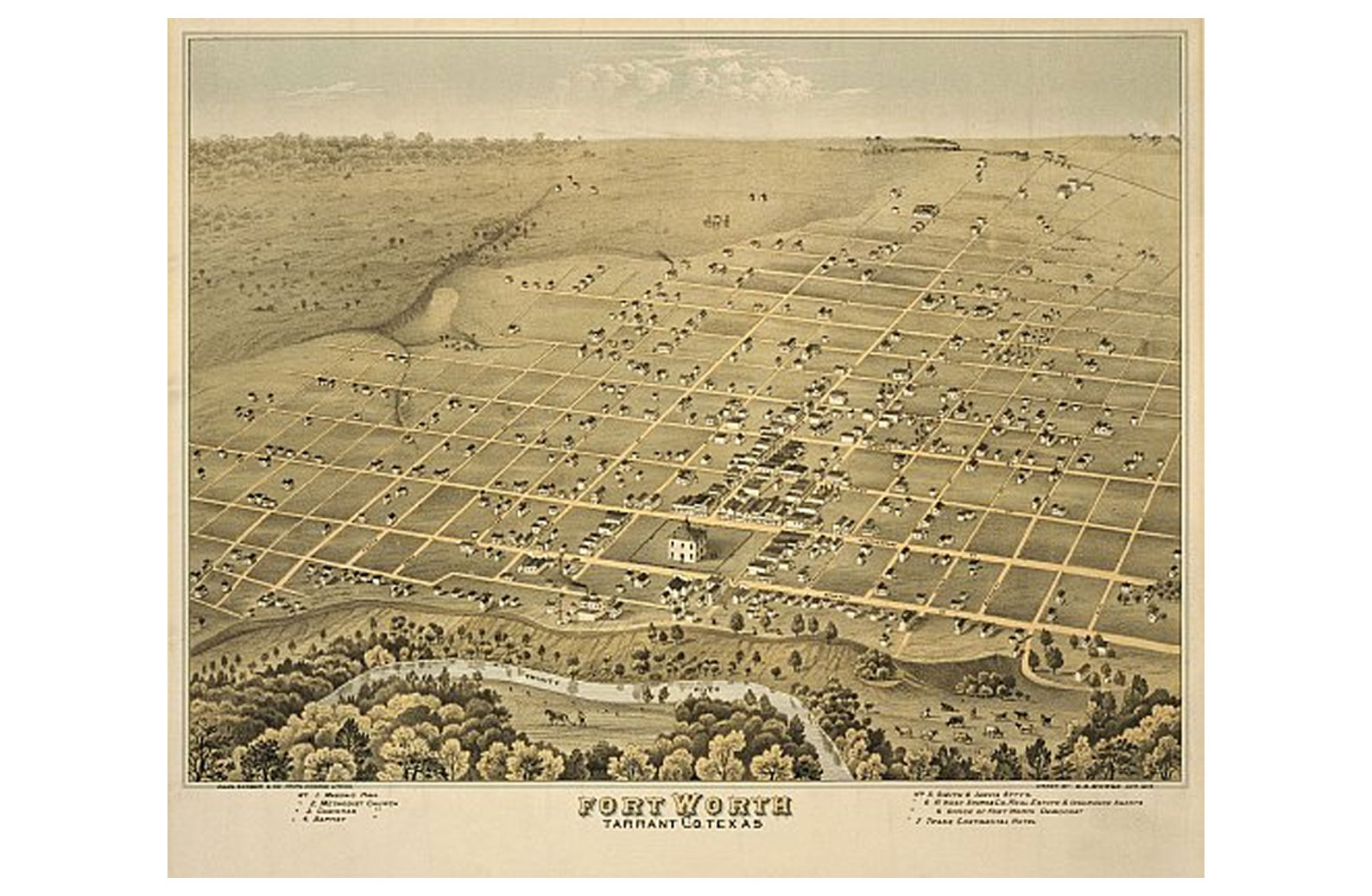 Downtown Fort Worth 1876