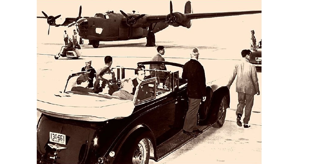 President Roosevelt at Fort Worth Army Field in 1942 