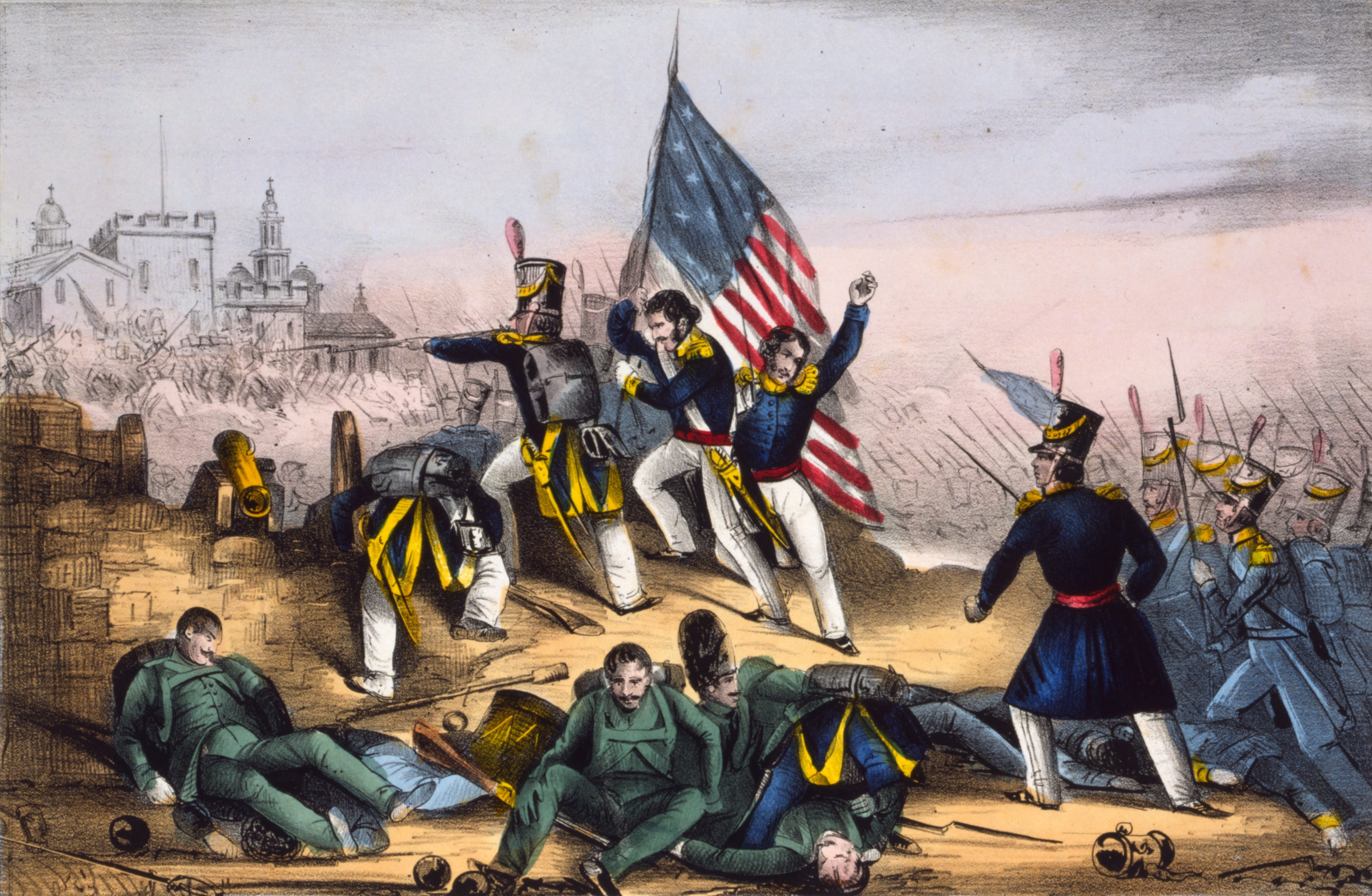 General William J. Worth Mexico City American Flag
