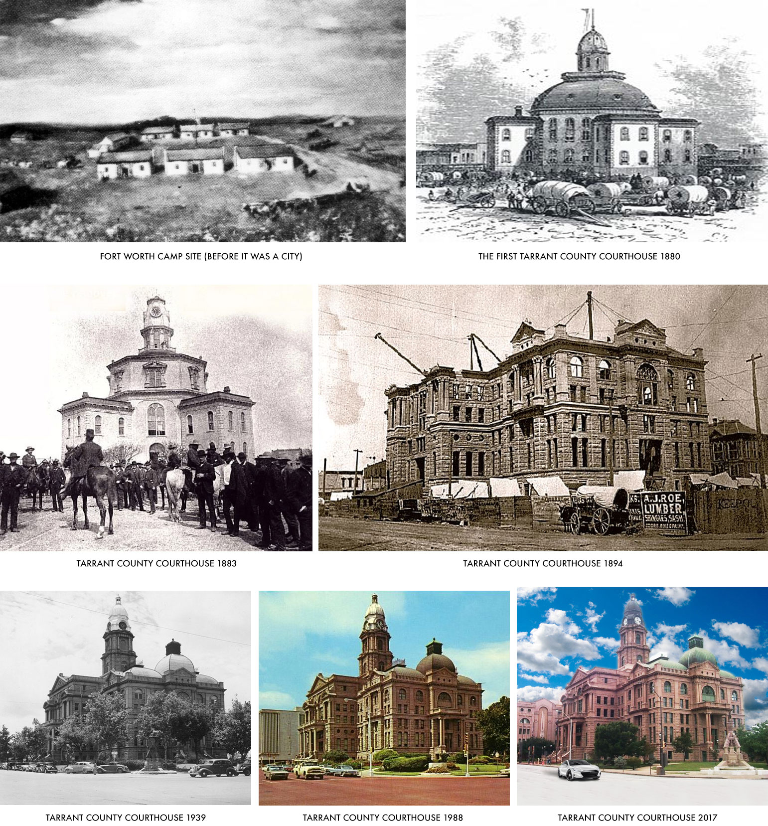 Fort Worth Tarrant County Courthouse Evolution