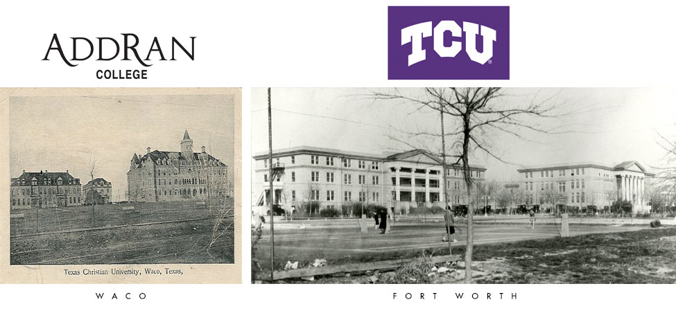 TCU Campus 1925 and 1943