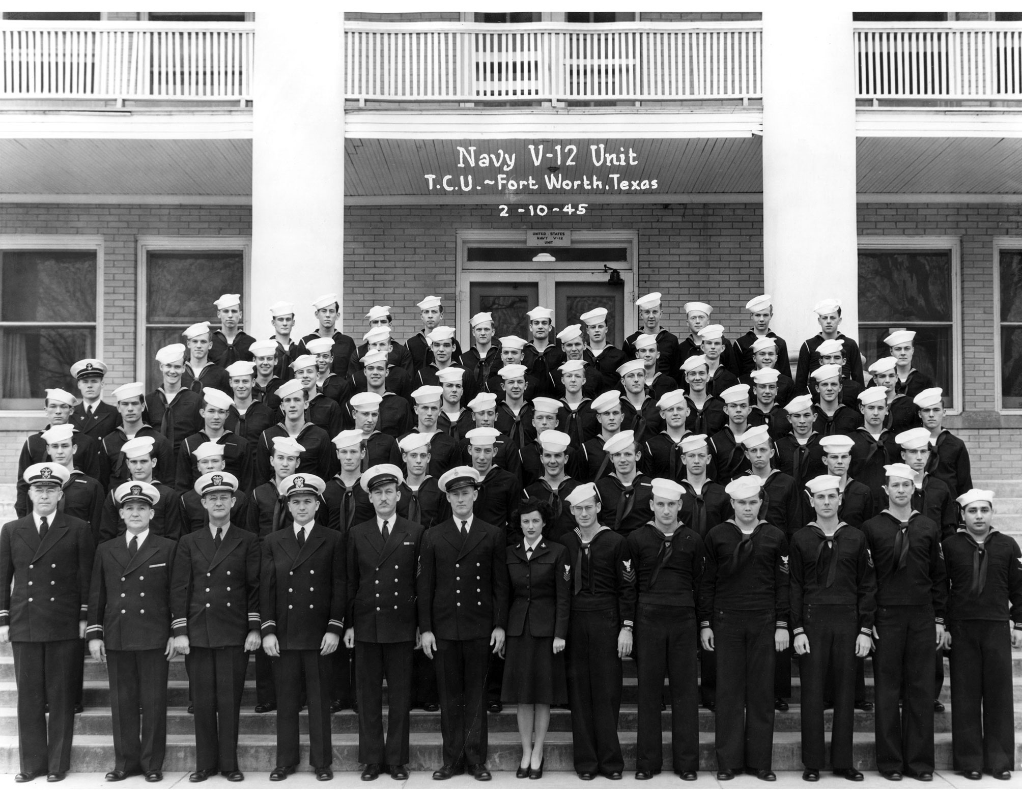 TCU Navy V-12 Unit Graduates 1945